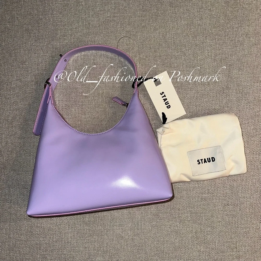STAUD Scotty Leather Bag - Lavender